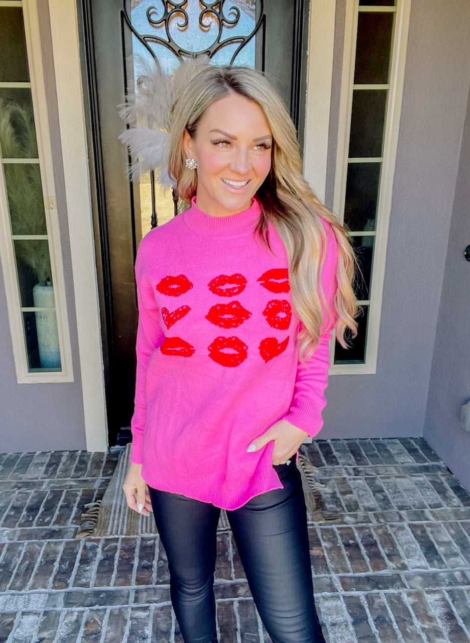 Love Letter Pink Sweater