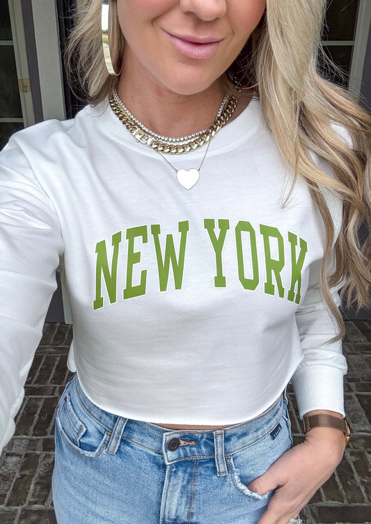 NYC Cropped Sweater