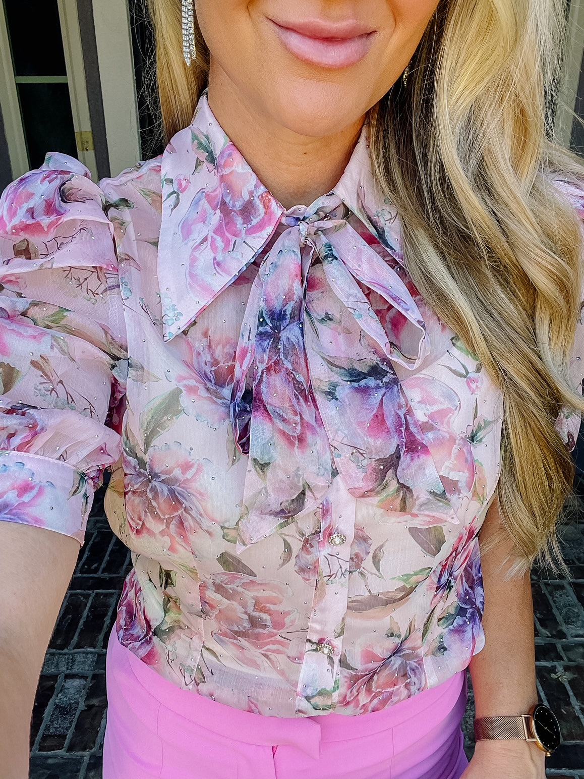 Garden Party Pink Blouse