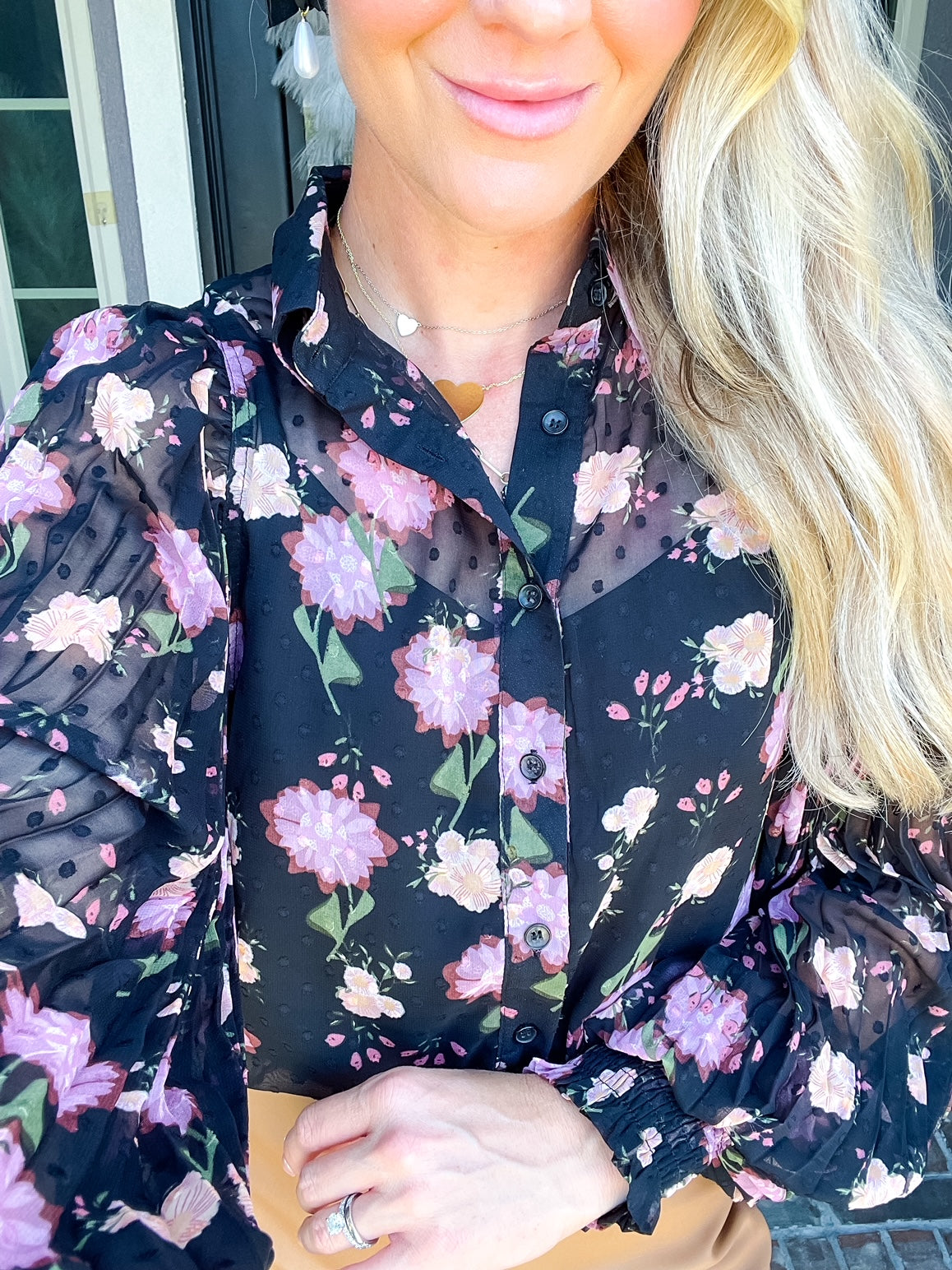 Secret Crush Flower Blouse