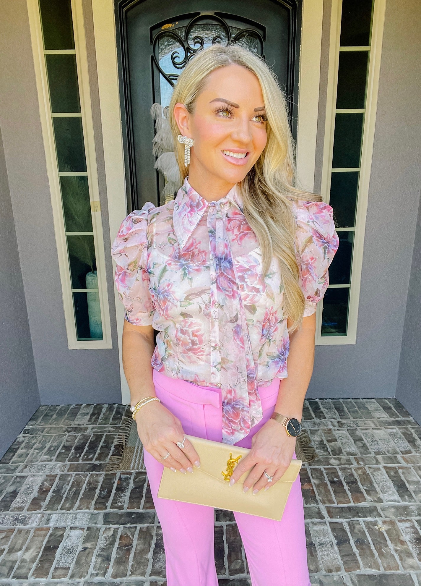 Garden Party Pink Blouse