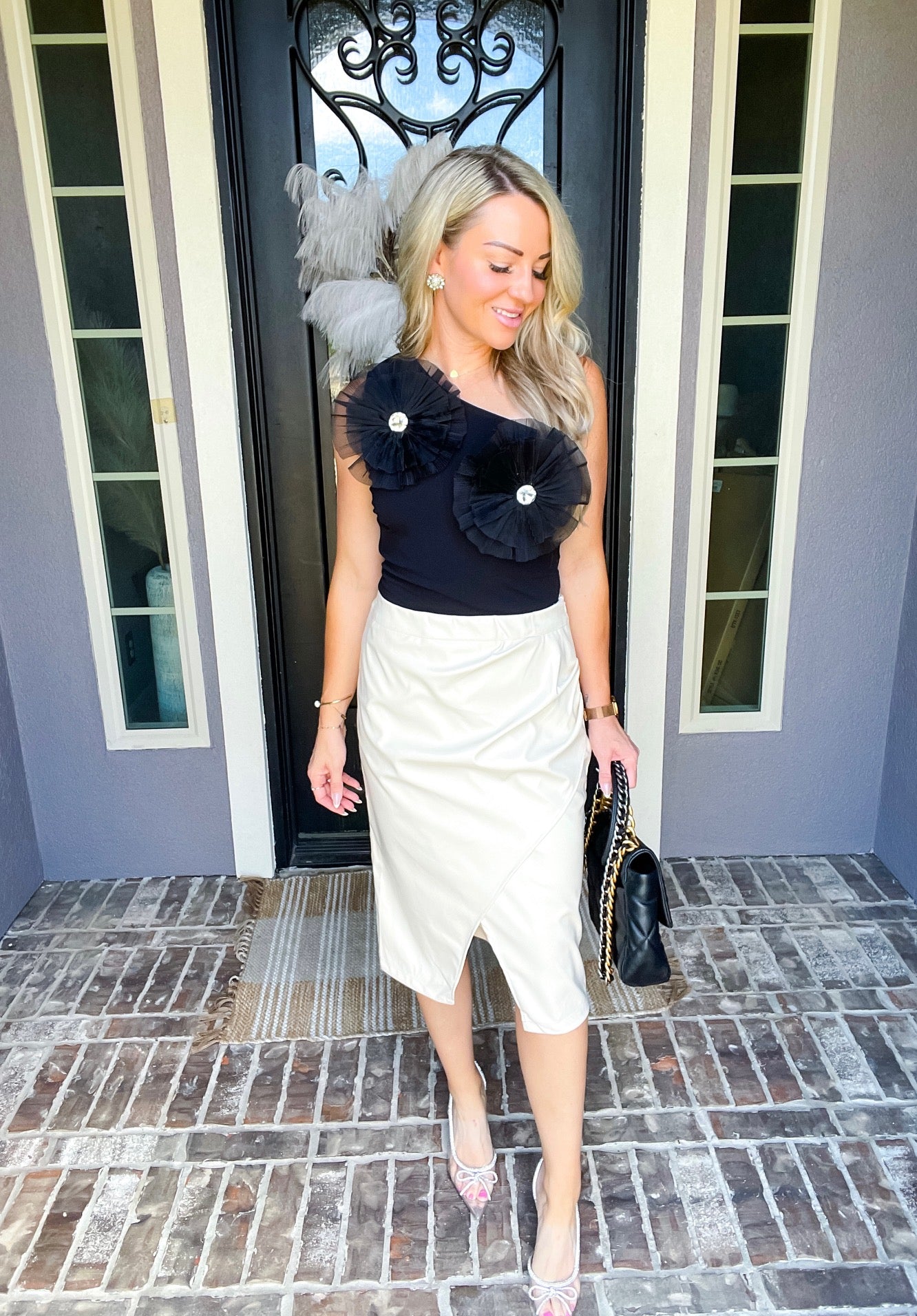 Down To Business Vegan Skirt - Ivory