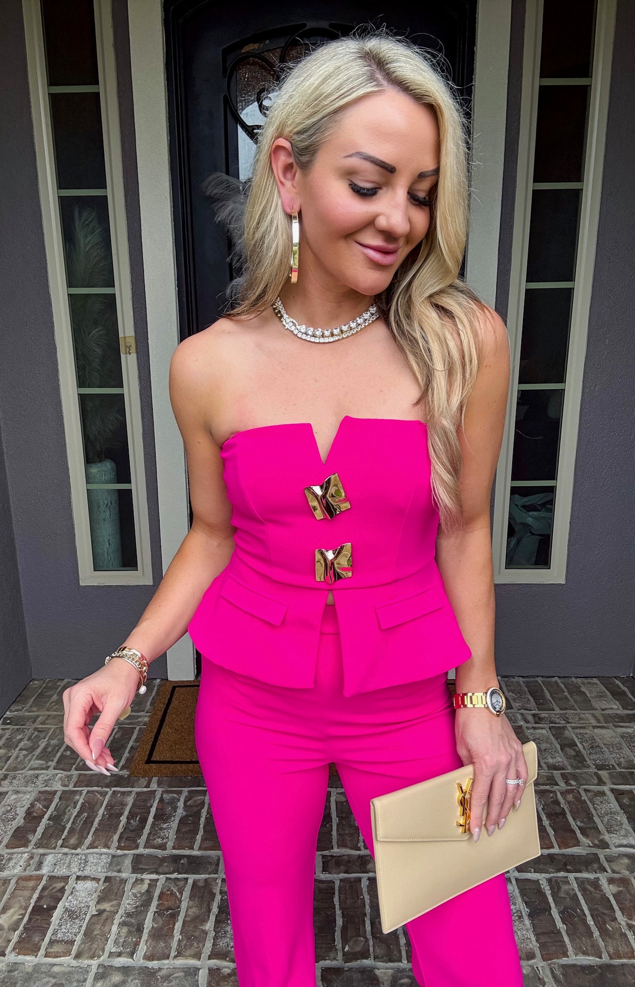 Pink Lady Strapless Top