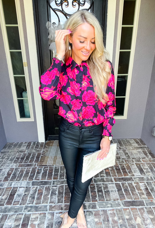 Sweet Whisper Flower Blouse