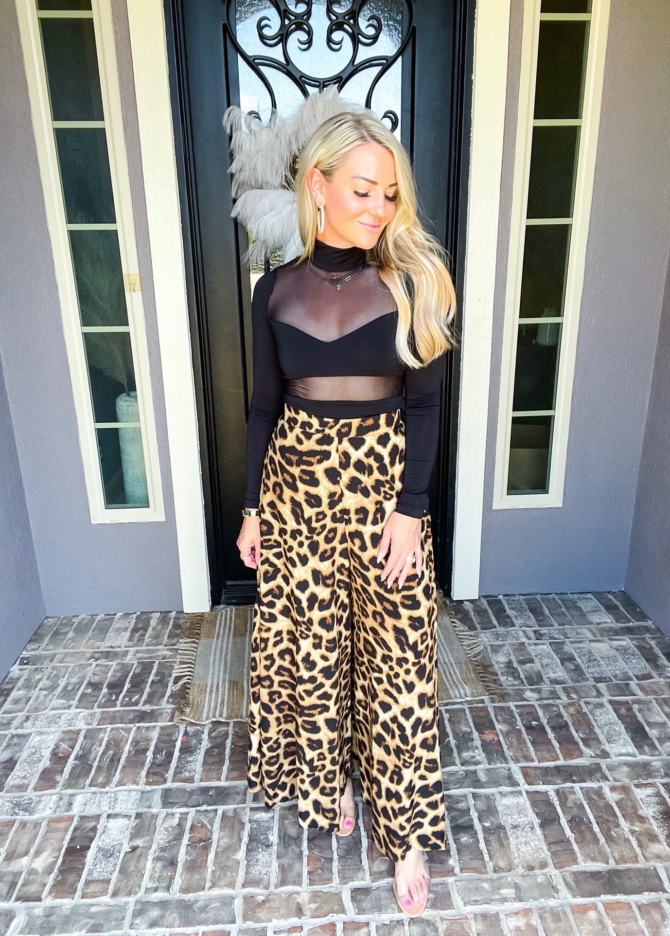 Grand Entrance Leopard Pants