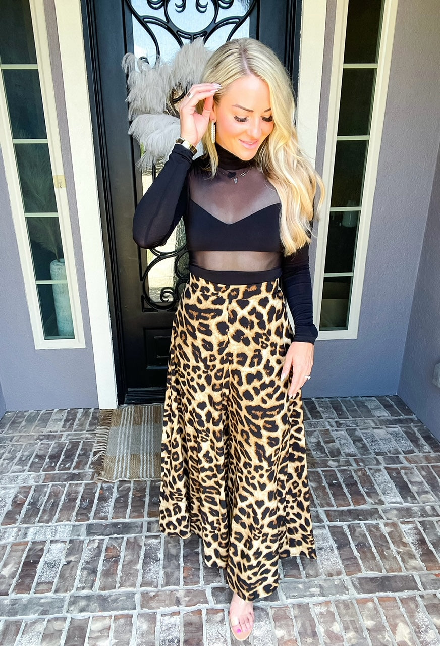 Grand Entrance Leopard Pants