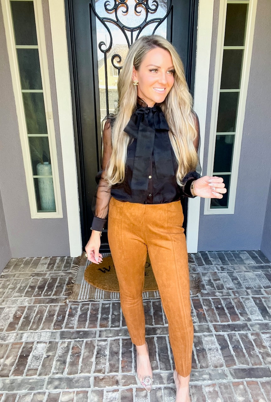 Pretty In Suede Pants