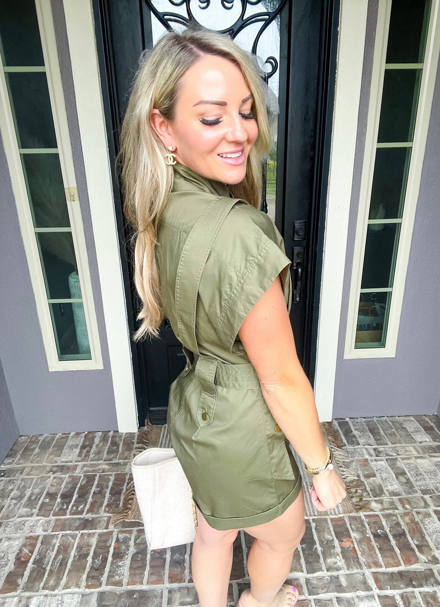 Headed Out Green Romper