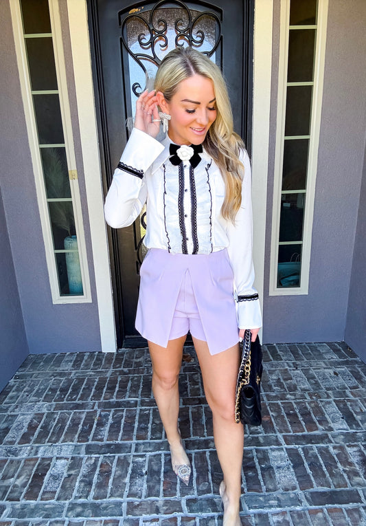 Spring Gala Lavender Skort