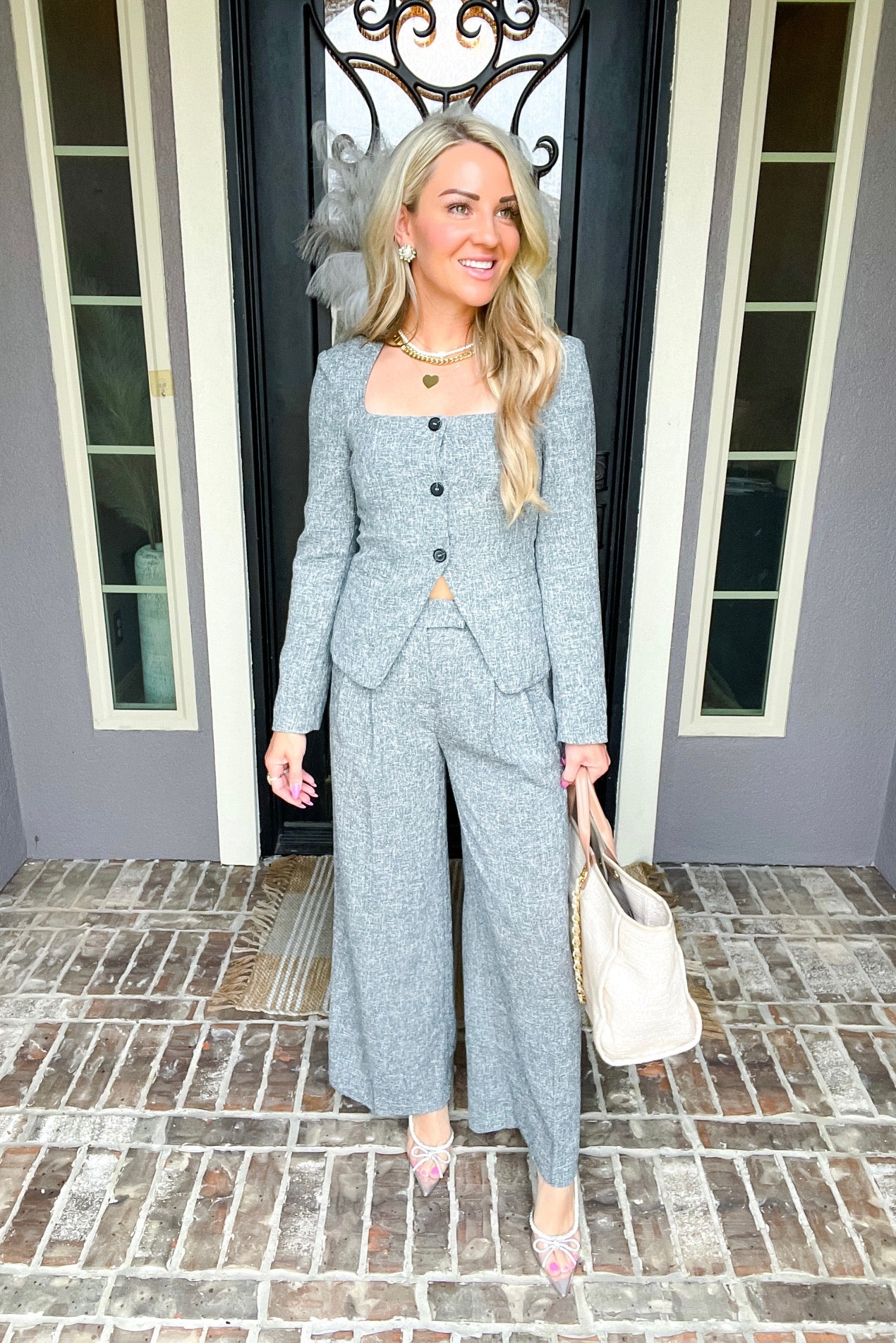 Classic Chic Tweed Trousers