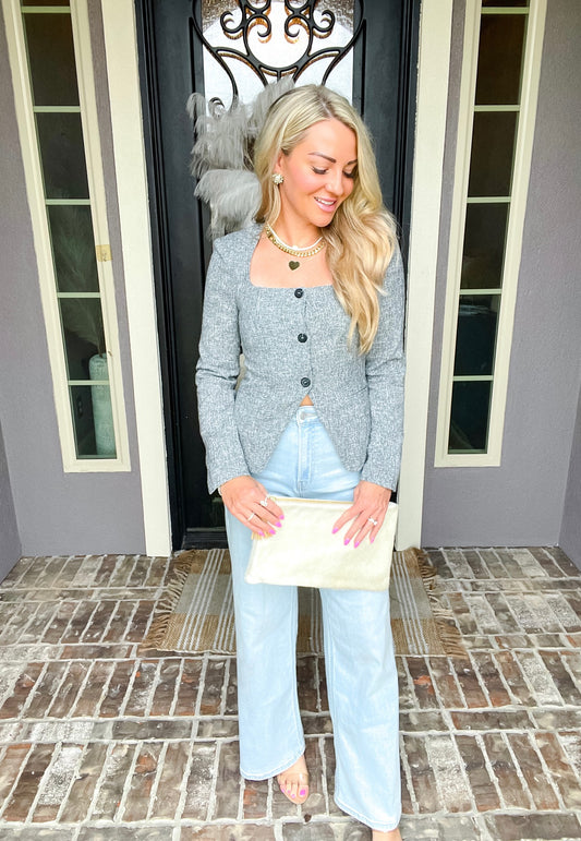 Classic Chic Tweed Top