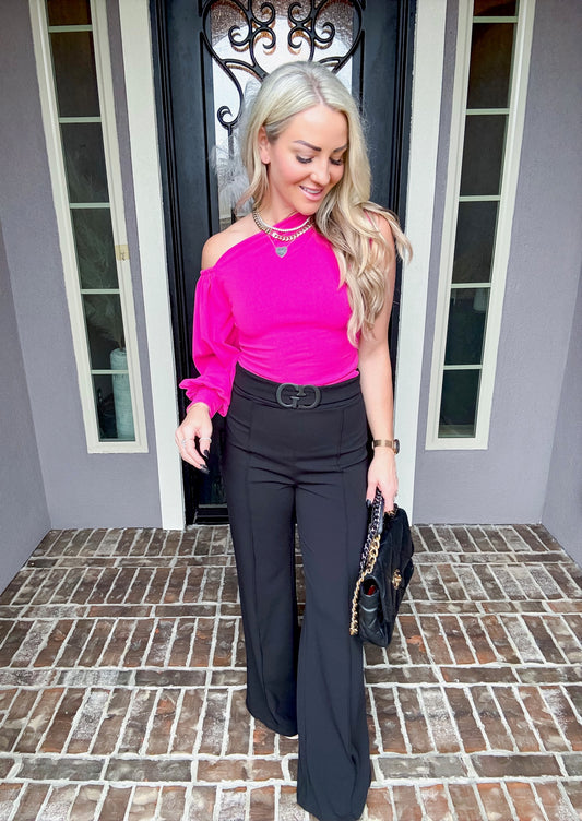 Soul Spark Off Shoulder Top - Pink